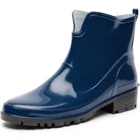 Ladeheid Gummistiefeletten LA-930 kurze Boots für Frauen Gummistiefel Damen wasserfest und bequem