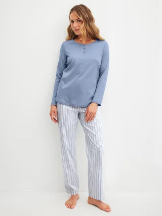CALIDA - WOMEN Pyjamas aura blue - Gr. - L