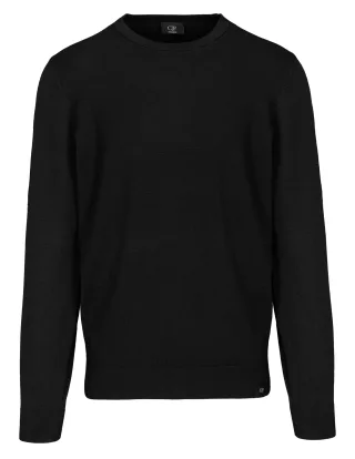 COMMANDER Finest Clothing - Roundneck Pullover, uni black - Gr. - XL