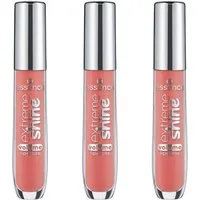 Essence Lipgloss EXTREME SHINE VOLUME LIPGLOSS, 3-tlg., glänzendes Finish mit intensivem Glow