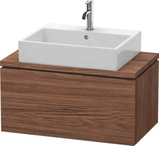 Duravit L-Cube Konsolenwaschtischunterbau wandhängend Nussbaum dunkel Matt 820x477x400 mm - LC580202 LC580202121