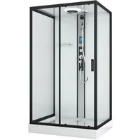 Sanotechnik Komplettdusche BOSTON, BxT: 120x90 cm, Einscheibensicherheitsglas