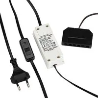 SO-TECH® Transformator 12V mit Schiebeschalter und 6-fach Verteiler LED Trafo (6 Watt, Ministecker)