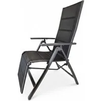 LEX Relaxsessel Relaxsessel Gartensessel Comfort Gestell Aluminium anthrazit