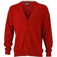Daiber Cardigan JN 661 Herren V-Neck Cardigan Leichte Strickqualität