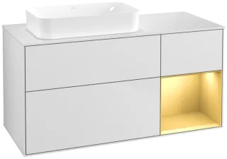 Villeroy & Boch Waschtischunterschrank Finion G69 1200x603x501mm Wandbel. WT li , G691HFMT G691HFMT