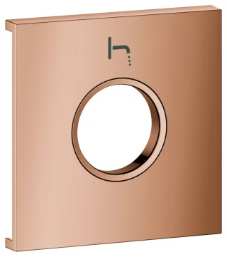 GROHE Metallplatte Grohtherm Aqua Tiles 107170, Symbol: Auslauf warm sunset, 107170DA00 107170DA00
