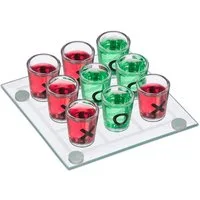 relaxdays Spiel Tic Tac Toe Trinkspiel, Tic Tac Toe Trinkspiel