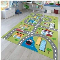 TT Home Teppich Kinderzimmer, Rechteckig, Höhe: 4 mm, Kinderzimmerteppich Teppich Junge Mädchen Kinderteppich Baby Rutschfes