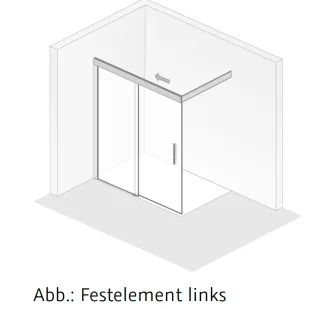 HSK Walk In Atelier Plan Schiebetür 2-teilig 17308xxx
