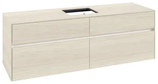Villeroy & Boch Waschtischunterschrank Collaro C13400 1600x548x500mm 4 Ausz. Waschtisch mittig White C13400AA