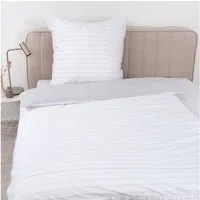 MTOnlinehandel Wendebettwäsche Tom Tailor Renforcé in 135x200+80x80 cm, Scandi Trio, 100% Baumwolle, 2 teilig, zeitlos, gradlinig, klar, für Erwachsene & Teenager