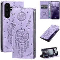 Tec-Expert Handyhülle Traumfänger Hülle Cover Blumen für Samsung Galaxy A57 5G 6.7 Zoll, 6.7, Klapphülle Case Tasche mit Kartenfächern und RFID Schutz