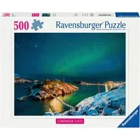 Ravensburger Puzzle Scandinavian Places, Nordlichter in Tromsø, Norwegen, 500 Puzzleteile, Made in Germany