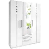 priess Kleiderschrank 1-bis 5-türig, mit silberfarbigen Applikationen