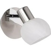 Reality Leuchten LED Wandstrahler, Dimmfunktion, LED wechselbar, Warmweiß, innen, klein-e Wandleuchte Treppenhaus Lampenschirm-e Glas, Höhe 17cm