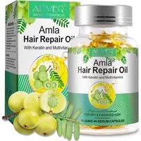 ALIVER Haaröl Amlaöl mit Keratin Haarwachstum gegen Haarausfall in Kapseln Bio Vegan, 1-tlg.