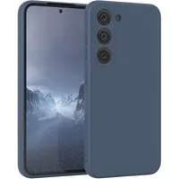 EAZY CASE Handyhülle für Samsung Galaxy S23 Hülle Silikon 6,1 Zoll, Handy Softcase mattierte Silikonhülle Back Cover Soft Blau / Petrol