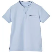 vertbaudet Poloshirt Jungen Poloshirt mit Stehkragen