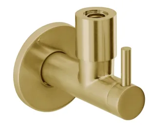 Herzbach Design iX Eckventil 1/2" Edelstahl Brass, 21.954780.1.41 21.954780.1.41