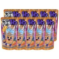 Sweet16 Softgetränk, Sweet16 Passion Mango koreanisches Getränk zuckerfrei 200ml 10er Pack
