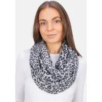 Seasons of April Loop LOOP GYDA LEO, Loop Schal GYDA mit Leo Print – Weich & leicht aus 100% Viskose