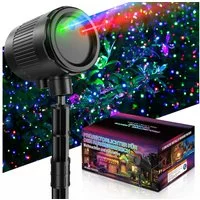 ANYSUN Projektionslampe LED Projektorlampe Weihnachten Wasserdicht für Weihnachten/Halloween, LED fest integriert, LED Deckenlampe