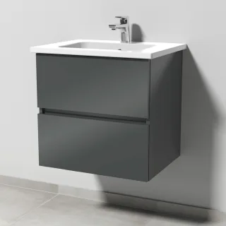Sanipa Solo One Euphoria Waschtisch-Set 600mm, anthrazit-glanz PS02079