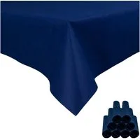 Sensalux Tischdecke Sensalux Tischdecke, abwaschbar, Vorteilspack, 10 Stück, 1mx1m, Blau