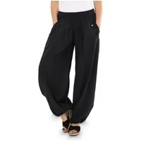malito more than fashion Haremshose malito Damen Pumphose mit Zierknöpfen 23245P Sommer Aladinhose Freizeithose locker & lässig Einheitsgröße