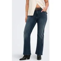 ONLY CARMAKOMA Bootcut-Jeans CARWILLY HW FLARED DNM REA409 NOOS Baumwollmischung, bootcut fit, High Waist