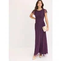 bonprix Maxikleid für Abiball, Festtage und Hochzeiten, aus Tüll, mit Perlenstickerei