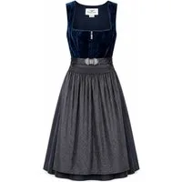 Falkenrieder Dirndl Damen Midi Trachtenkleid inkl. Trachtenrock mit praktischer Rocktasche (Das Set enthält Oberteil, Schürze und Rock) Dirndlkleid mit 60cm Dirndlrock - Für dein Oktoberfest Damen Outfit