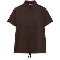 CECIL Schlupfbluse Solid Structure Blouse, brown cacao