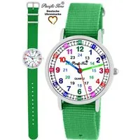 Pacific Time Quarzuhr Kinder Armbanduhr Lernuhr Wechselarmband, Mix und Match Design - Gratis Versand