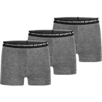 normani Retro Boxer 3er Pack Herren Merino Boxershorts Unterhose Sportunterhose Funktionsunterwäsche aus 100% Merinowolle