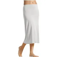TEXEMP Unterrock Damen Unterrock Unterkleid Lang Rock Halbrock Knielang (1-tlg) 95% Baumwolle - 70cm Länge - Mit Schlitz unten