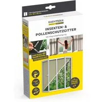 EASYmaxx Insektenschutz-Fensterrahmen Insect Protect Insekten- & Pollenschutzgitter 110 x 130 cm, (1-St), Fliegengitter Fenster mit Magnetbefestigung, Einfache Montage