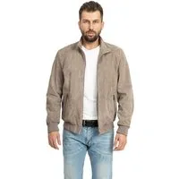 Mouflon Lederjacke Tony echtes softiges Ziegenveloursleder