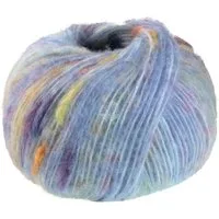 LANA GROSSA Cassata 0005 hellblau pink gelb orange blaulila Häkelwolle, 175 m
