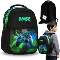 Sarcia.eu Schulrucksack Spielkonsole Schulrucksack für Jungen mit Reflektoren, 24 l