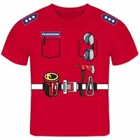 deinshirt Print-Shirt Kinder T-Shirt FEUERWEHR Uniform Funshirt mit Motiv