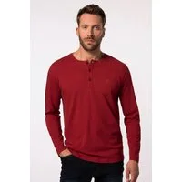 JP1880 T-Shirt Henley Basic Shirt Langarm Knopfleiste