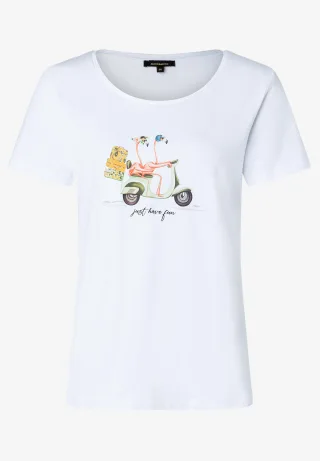 MORE & MORE - Kurzarmshirt weiß - Gr. - 40