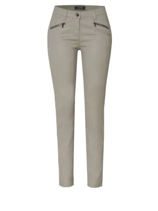 TONI - Perfect Shape Skinny Zip taupe - Gr. - 44