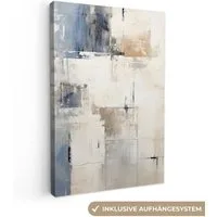 OneMillionCanvasses® Leinwandbild Aquarell - Abstrakt - Kunst, Fotodruck (1 St), Leinwand Canvas Wandbild, Wanddekoration 20x30 cm