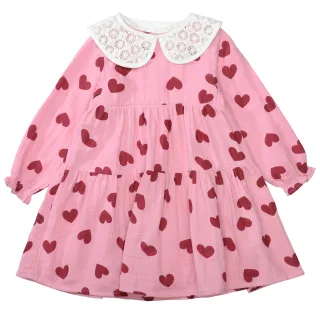JETTE by STACCATO - Kleid mit Kragen rosebloom aop - Gr. - 92/98