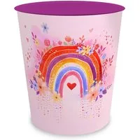 itenga Papierkorb itenga Papierkorb für Kinder - Motiv Regenbogen - RAINBOW DREAMS - ca.
