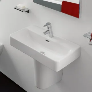LAUFEN Waschtisch Compact LAUFEN Pro S 550x380,ohne Hahnloch,m.Überlauf,weiß,81895.8,8189580001091 H8189580001091