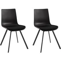 loft24 Esszimmerstuhl Lala (Set, 2 St), Schalenstuhl, mit Sitzkissen, modernes Design, Sitzhöhe 48 cm